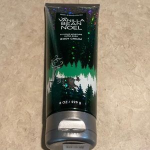 Bath & Body Works Vanilla Bean Noel Ultra Shea 24 hour moisturize body cream.